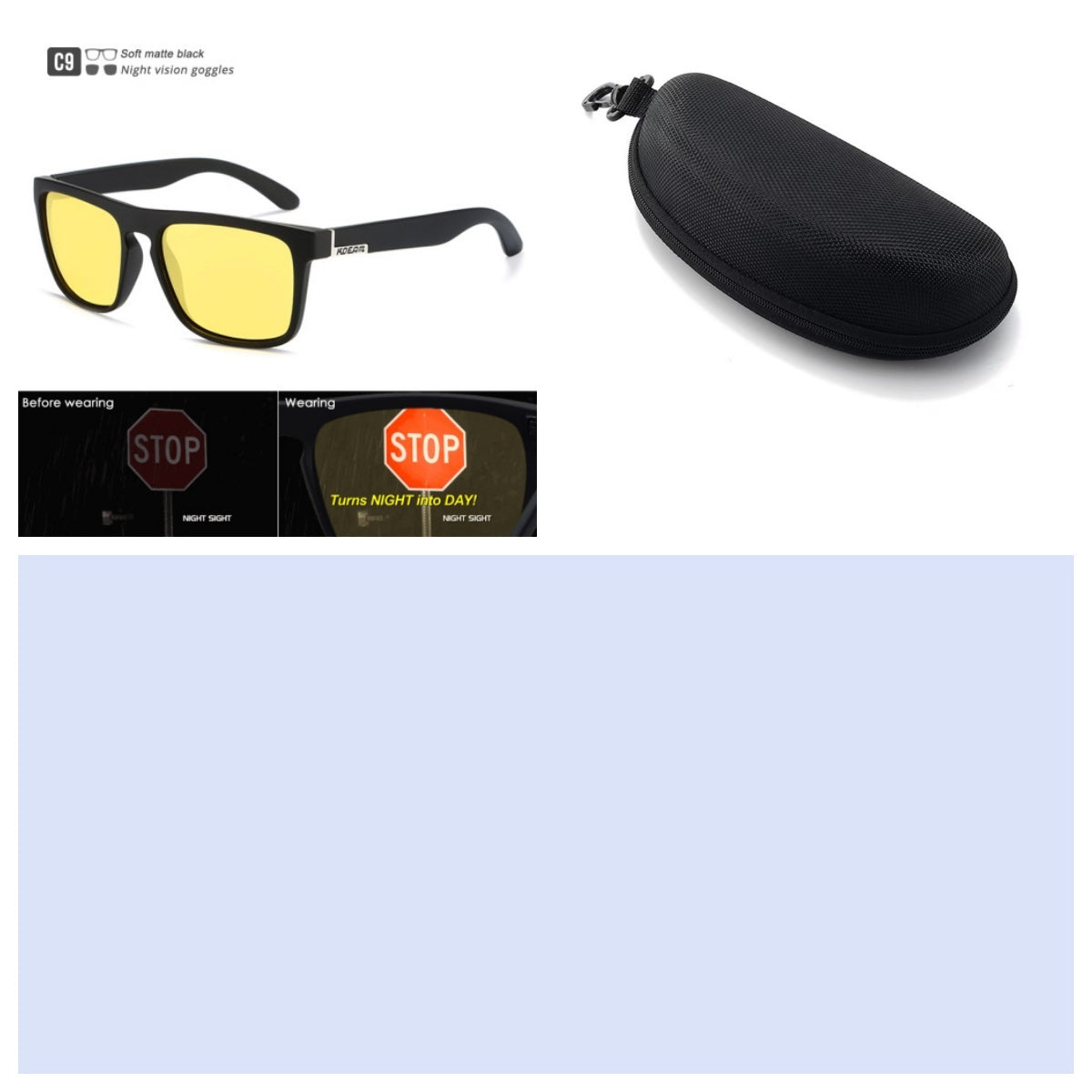 Box Colorful Driving Sunglasses Men's Polarized Sports Sunglasses