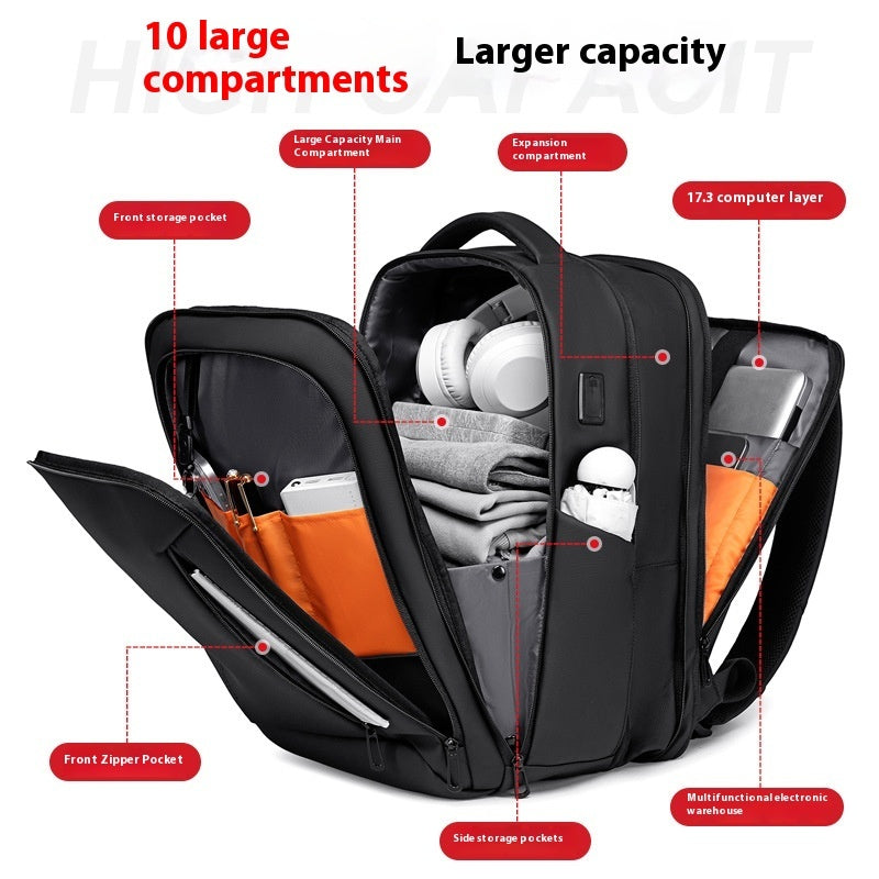 Men's Simplicity Daily Commuter Waterproof Business Computer Bag