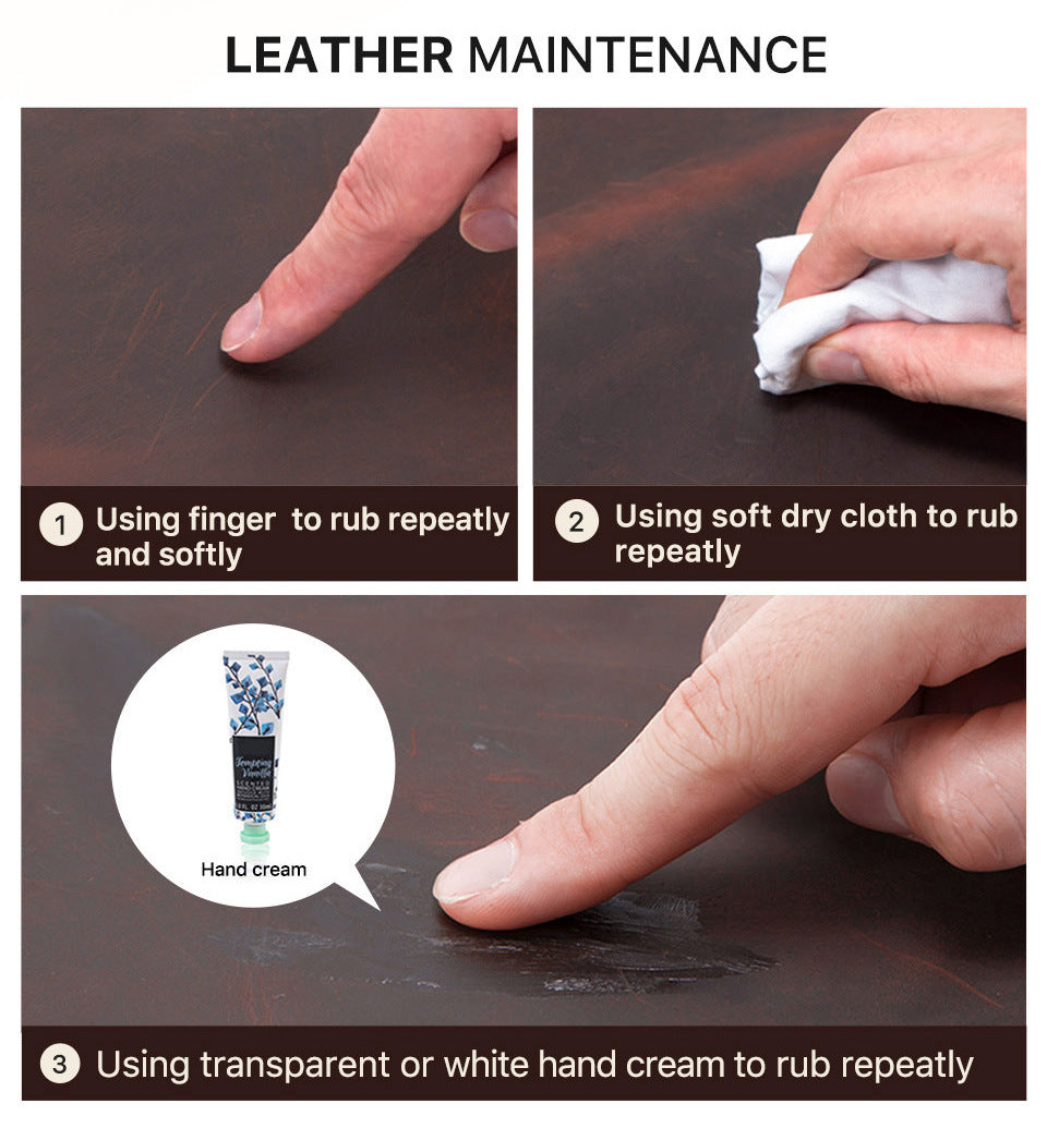 Retro Crazy Horse Leather Cigar Box Handmade 6 Pack