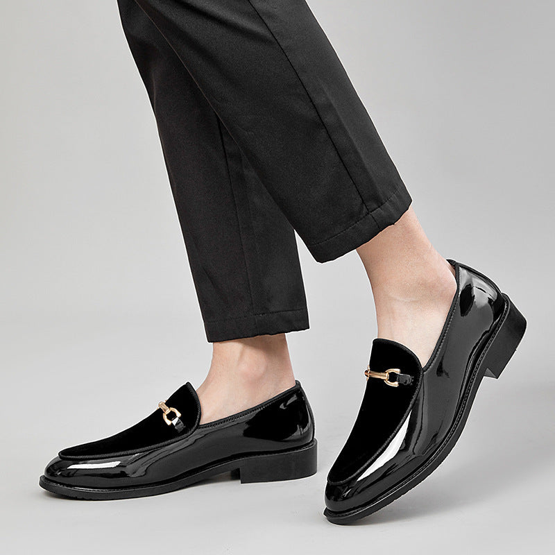 Patent Leather Shiny Shoes Lightweight Trendy Versatile Casual