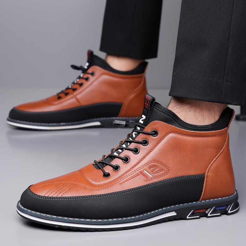 Men's Business Casual Leather Shoes Fathersdaygift Closed