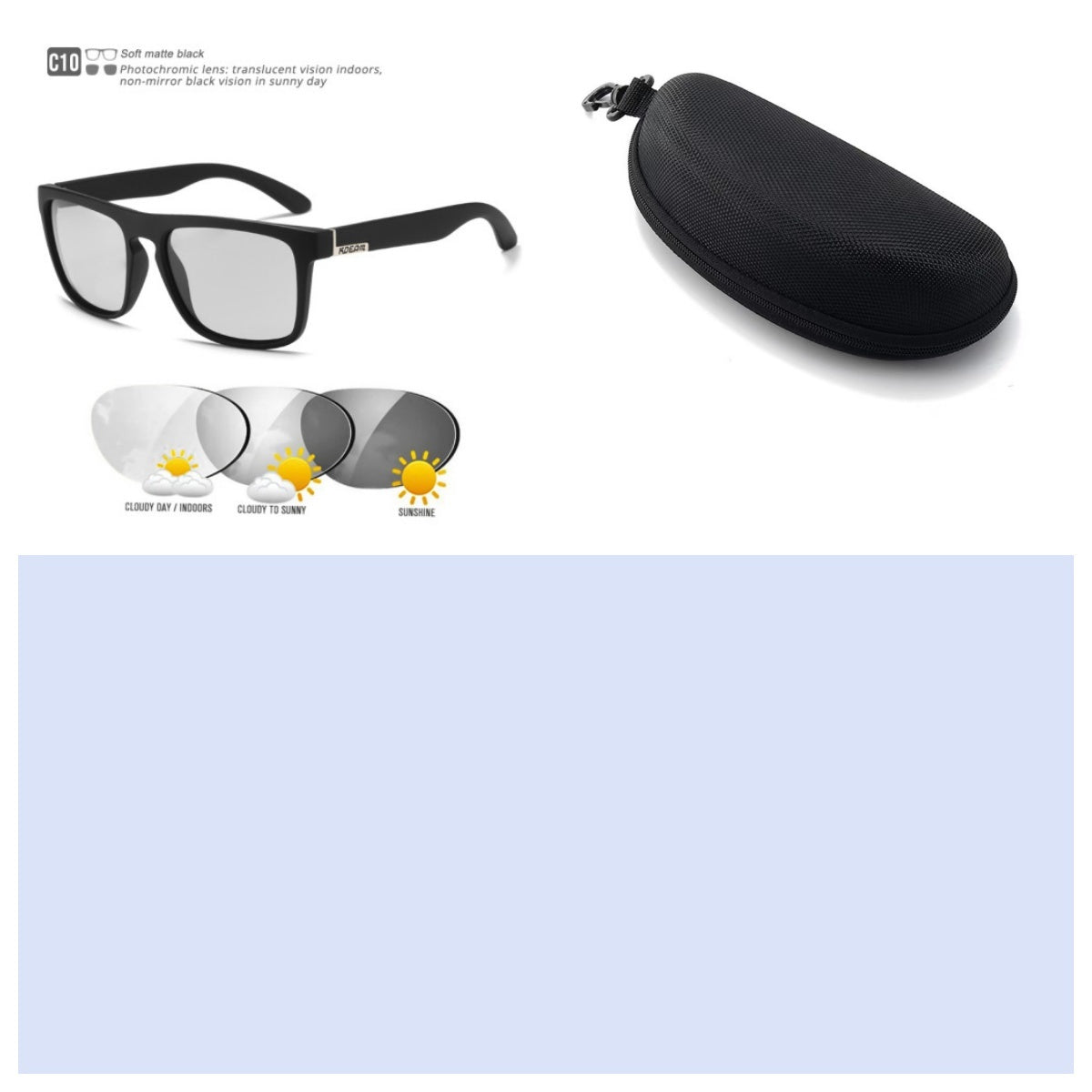 Box Colorful Driving Sunglasses Men's Polarized Sports Sunglasses