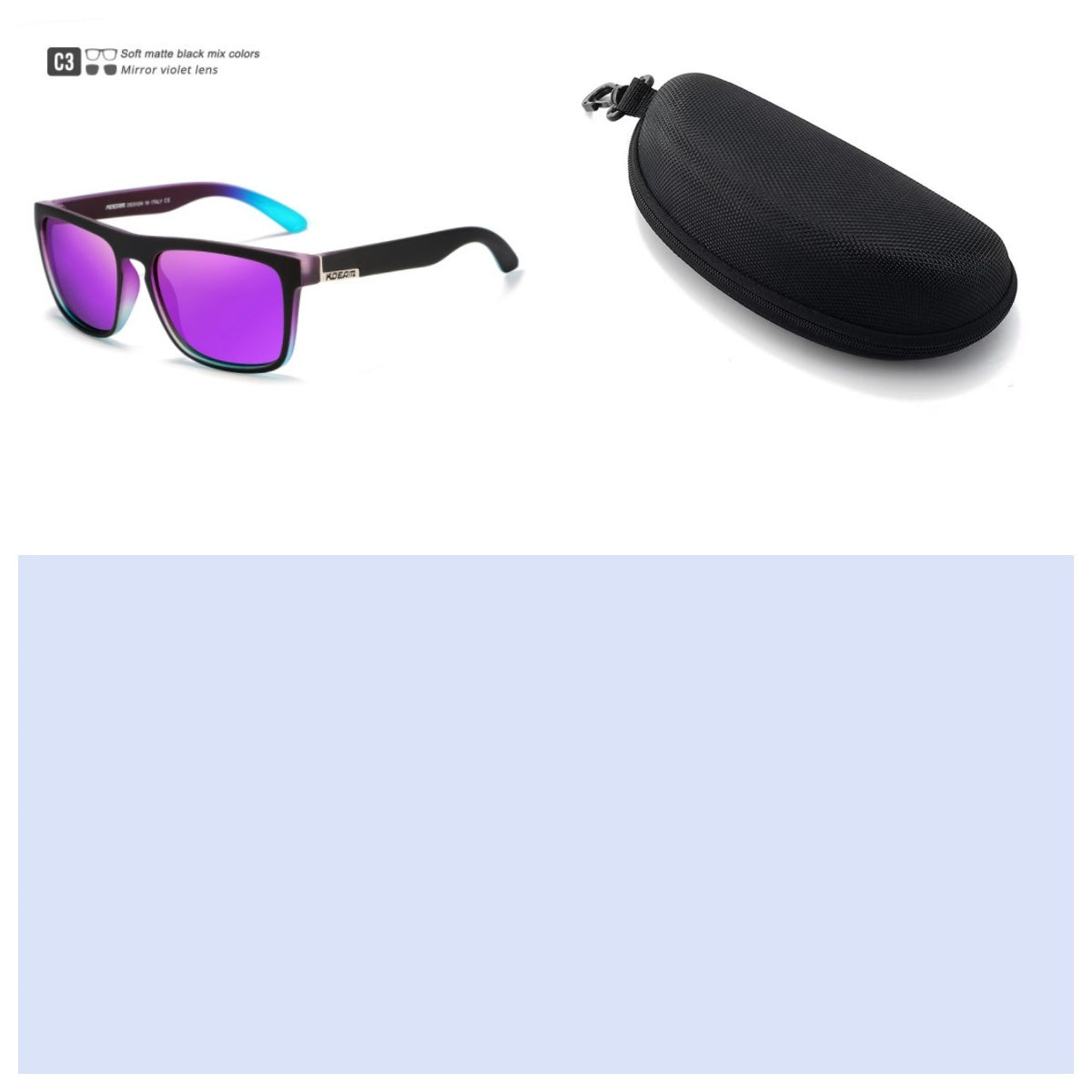 Box Colorful Driving Sunglasses Men's Polarized Sports Sunglasses