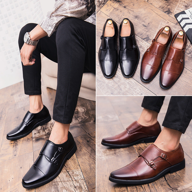 Men's British Slip On Plus Size Leather Shoes