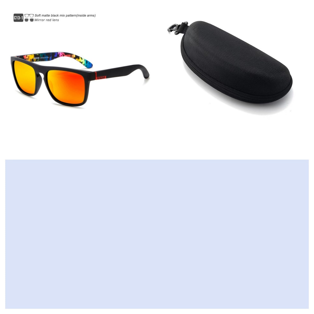 Box Colorful Driving Sunglasses Men's Polarized Sports Sunglasses