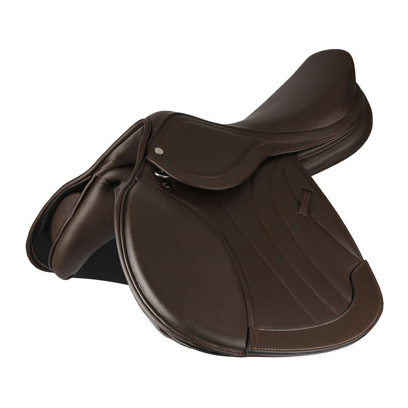 Horse Obstacle Saddle Microfiber Double-layer Fit Saddle Teaching Saddle Saddle