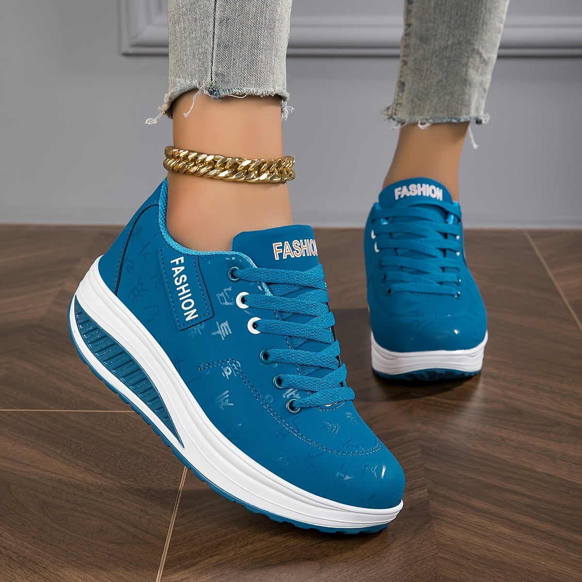 Casual Comfortable Low Top Platform Sneakers