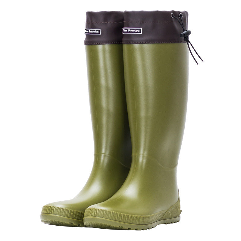Stocking Slim Fit High-top Casual Rain Boots
