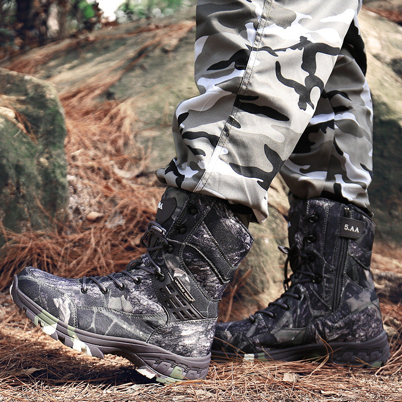 Botas De Trabajo Para Hombre Militares Resistentes Al Desgaste Impermeable Duras