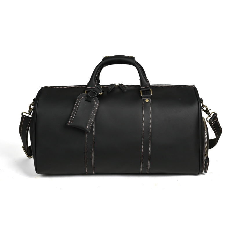 Men's Traveling Bag Leather Large Capacity Portable Messenger Bag