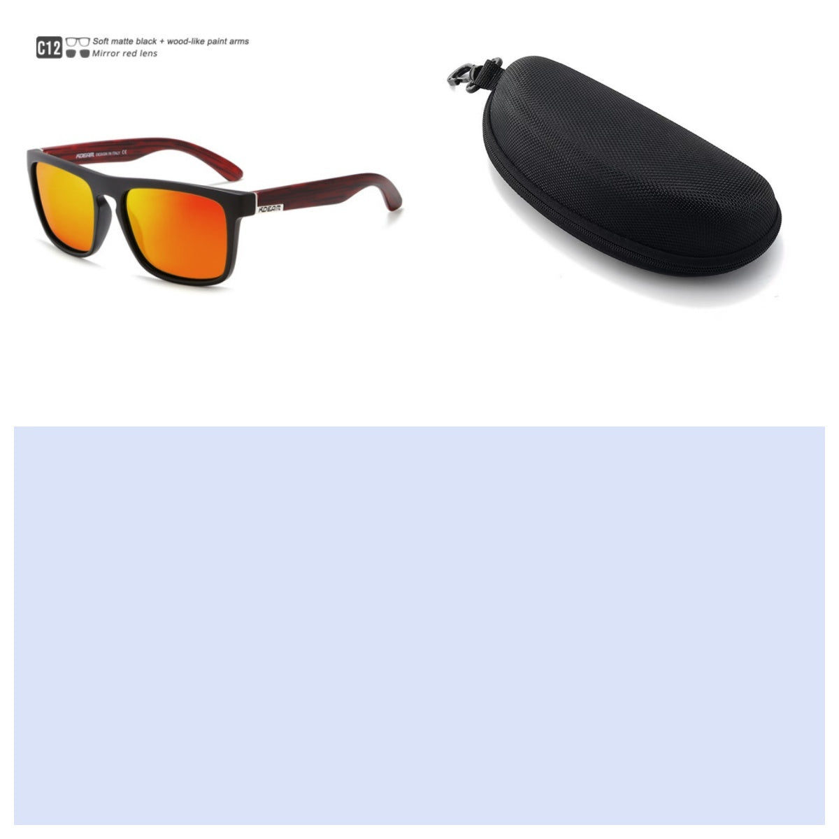 Box Colorful Driving Sunglasses Men's Polarized Sports Sunglasses