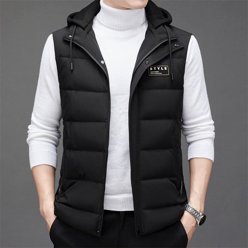 Men's Fashion Vest Versatile Down Jacket
