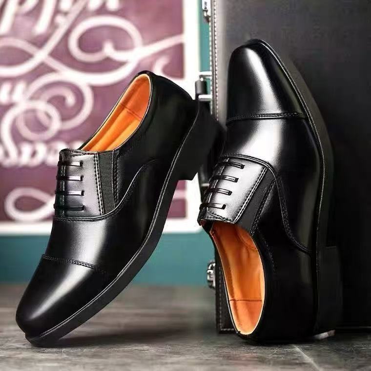 Mesh Three Connector Business Casual Leather Shoes
