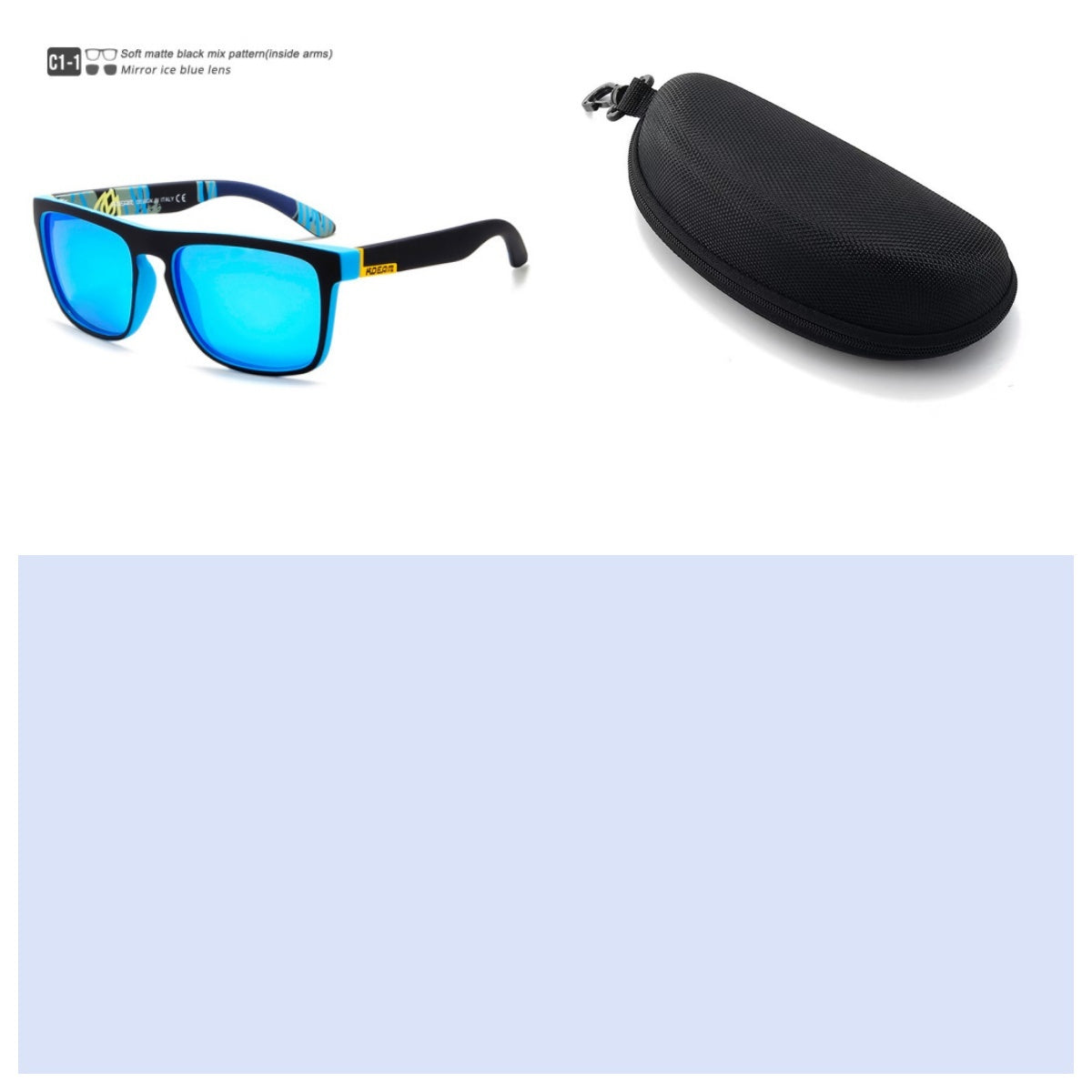 Box Colorful Driving Sunglasses Men's Polarized Sports Sunglasses