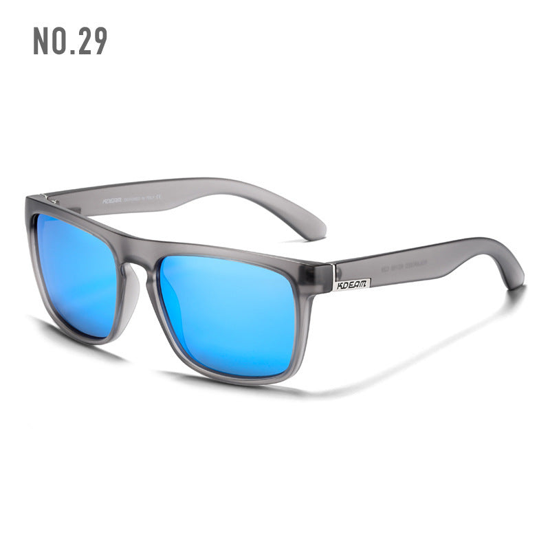 Box Colorful Driving Sunglasses Men's Polarized Sports Sunglasses