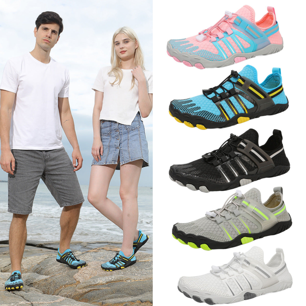 Swimming Shoes Dive Boots Female Outdoor Beach Shoes Couple Non-slip