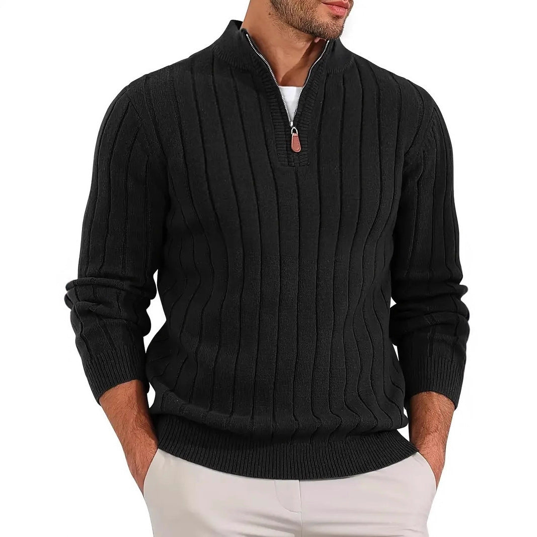Retro Versatile Long Sleeve Sweater Men