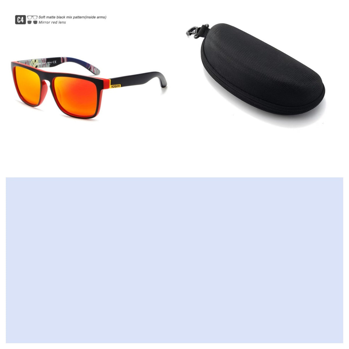 Box Colorful Driving Sunglasses Men's Polarized Sports Sunglasses