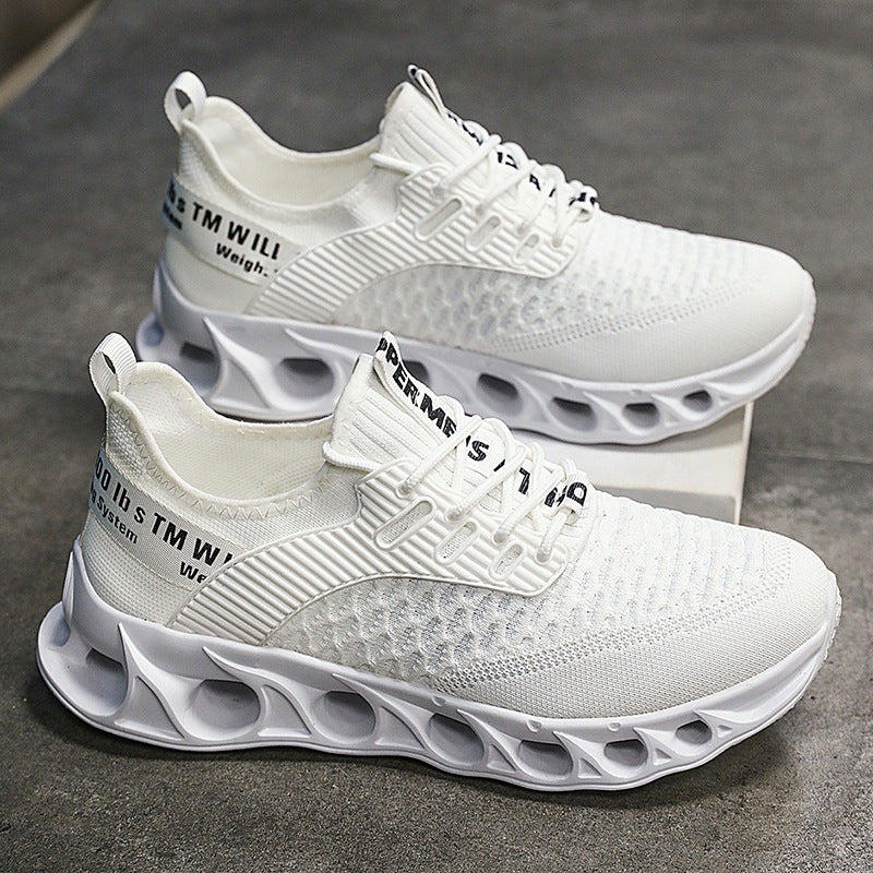 Large Size Autumn Fly Woven Mesh Casual Running Shoes