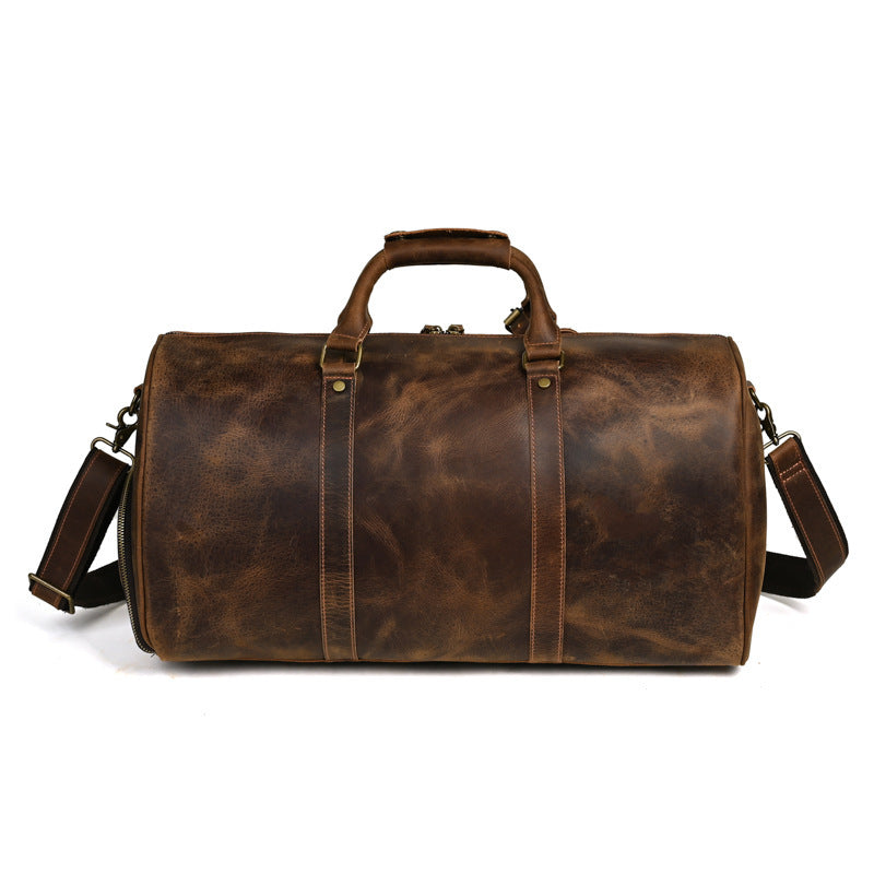 Men's Traveling Bag Leather Large Capacity Portable Messenger Bag