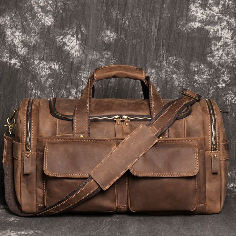 Hand Luggage Bag Genuine Leather