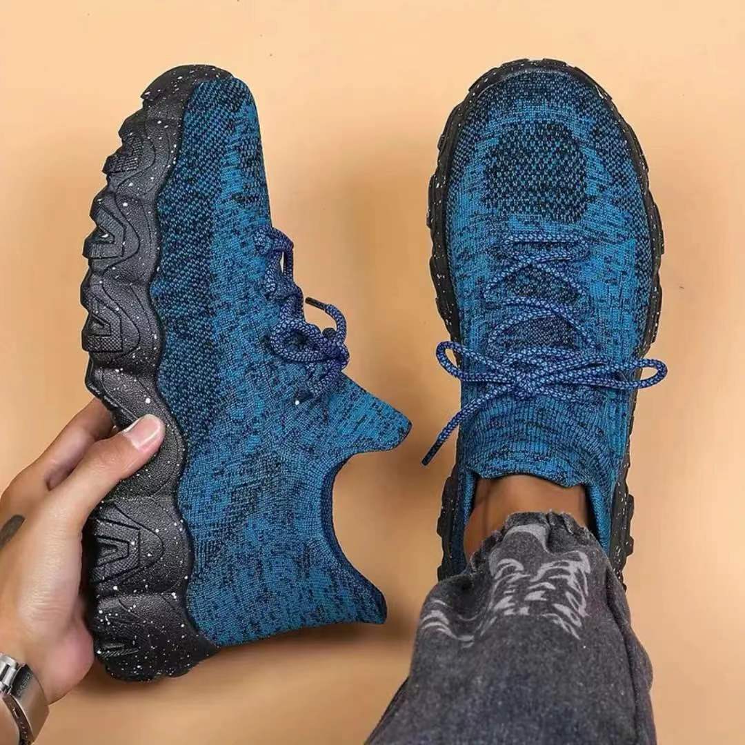 Plus Size Women's Sports Shoes Breathable Fly-knit Socks Shoes