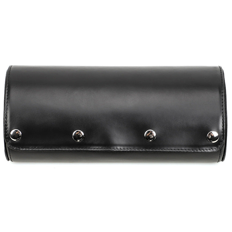Vintage Crazy Horse Leather Portable Watch Storage Box
