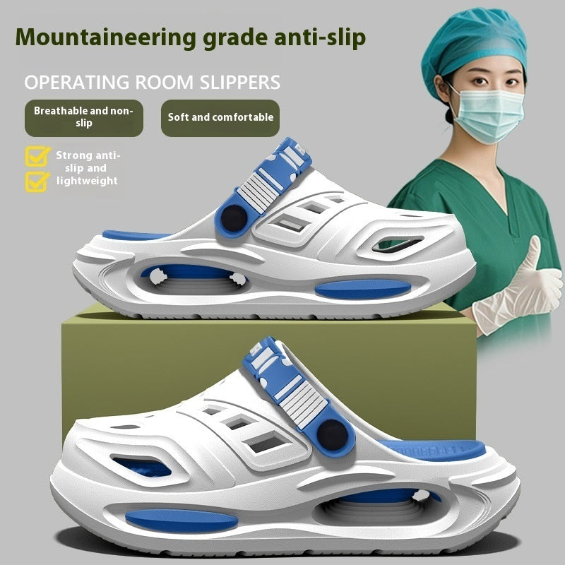 Slippers Men's Summer Outdoor Hole Shoes Deodorant And Non-slip