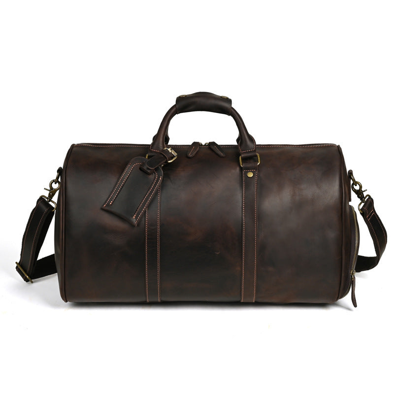 Men's Traveling Bag Leather Large Capacity Portable Messenger Bag