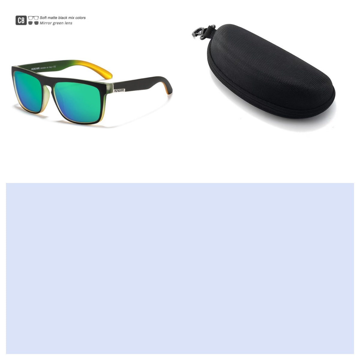 Box Colorful Driving Sunglasses Men's Polarized Sports Sunglasses