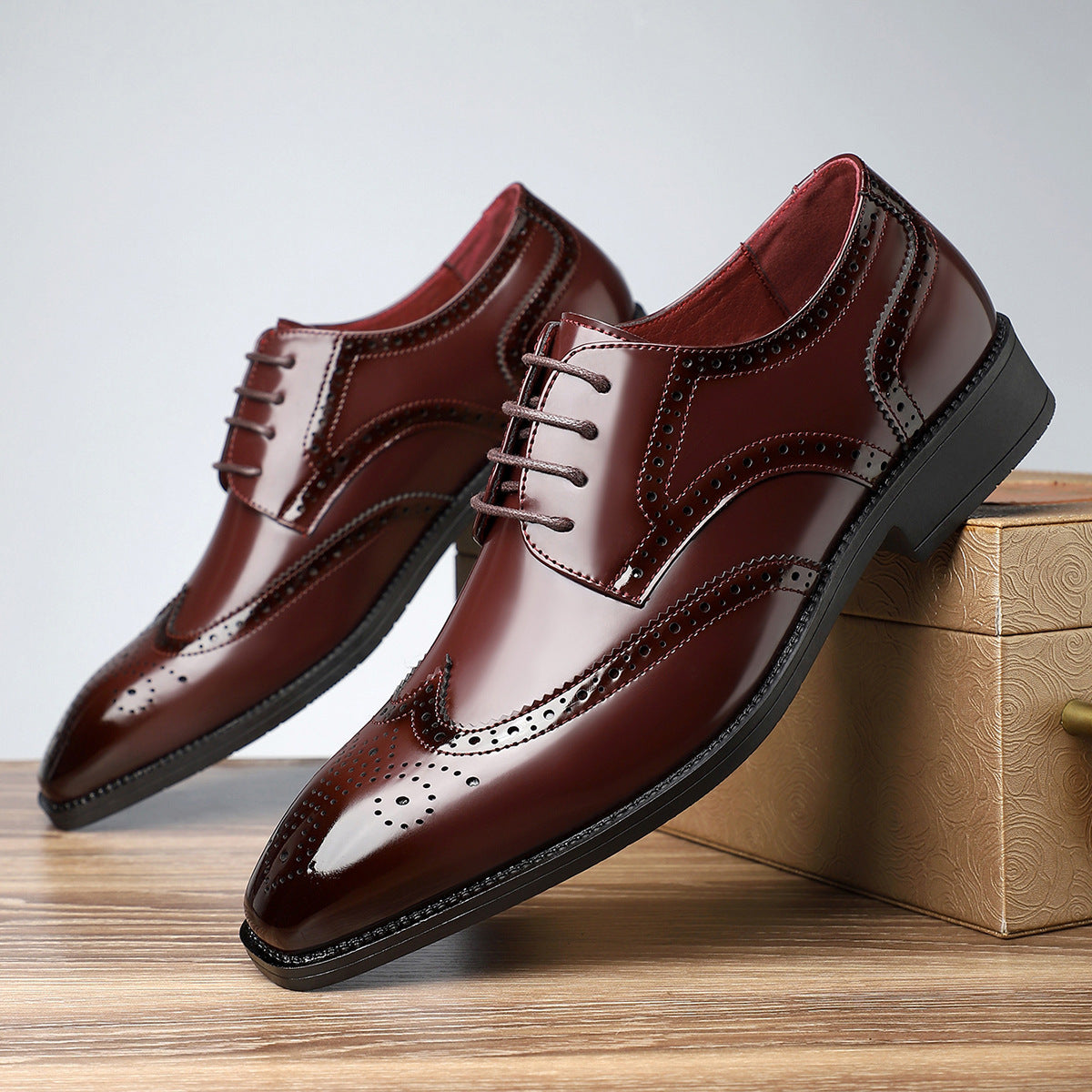 Retro British Style Practical All-match Leather Shoes