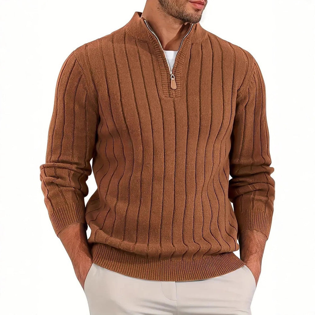 Retro Versatile Long Sleeve Sweater Men