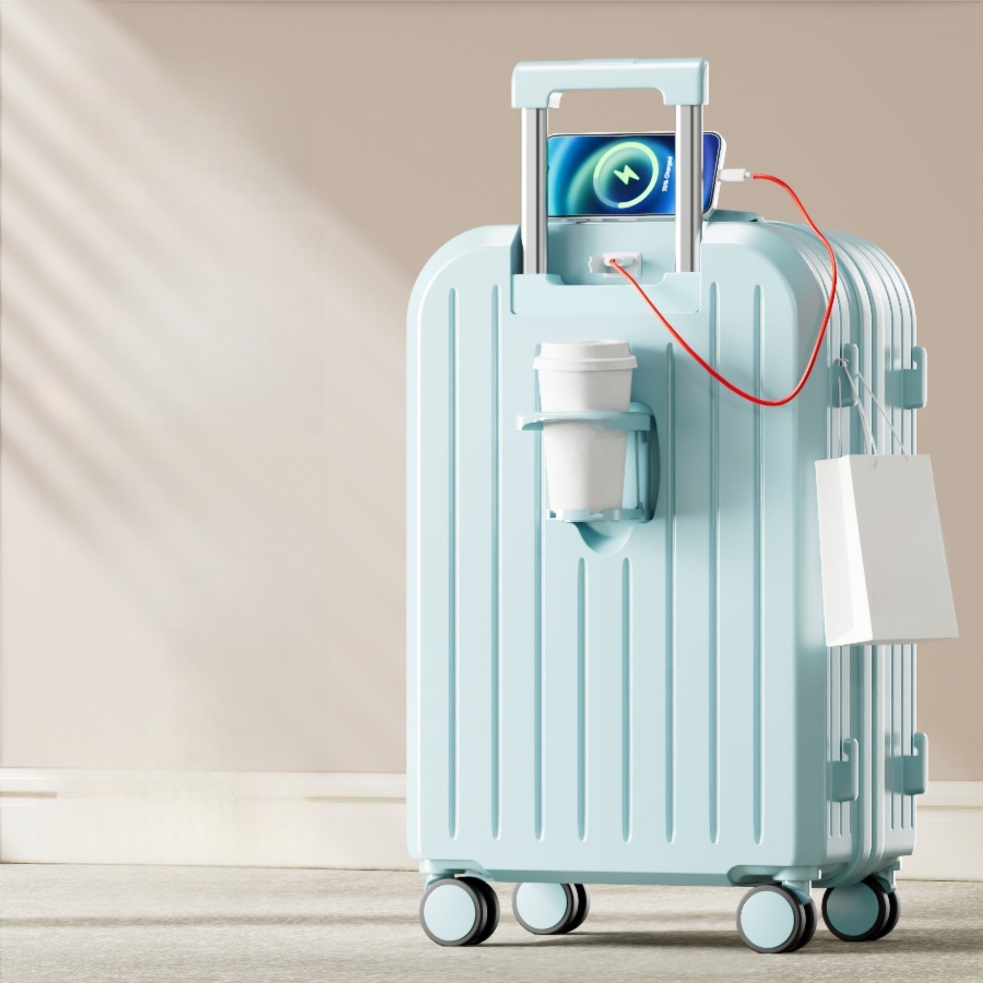 Small Lightweight Password Suitcase Durable Suitcase Trolley Case