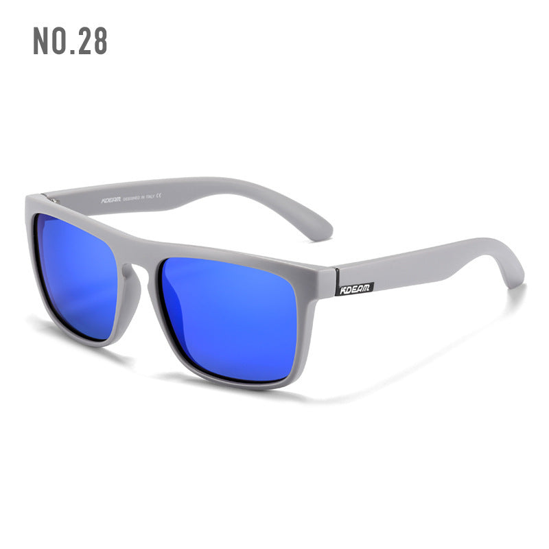 Box Colorful Driving Sunglasses Men's Polarized Sports Sunglasses