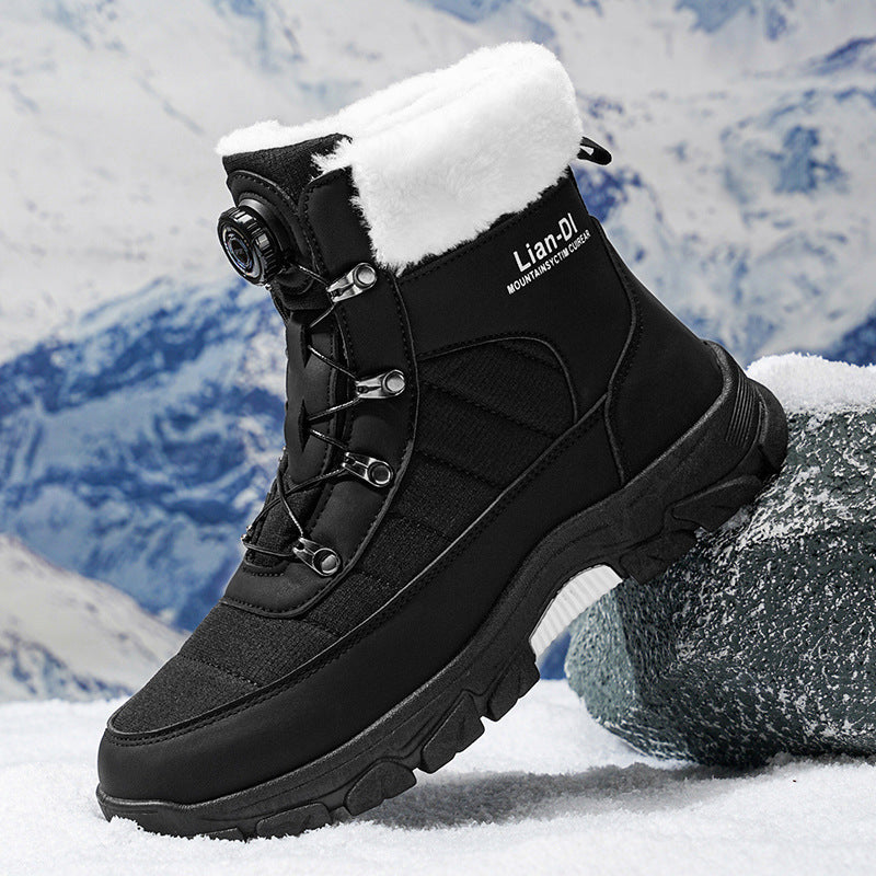 Warm Snow Boots Fleece-lined Thickened Men